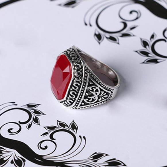 Men's Women's Lover Vintage Carved Geometric Resin Alloy Party Jewelry Ring