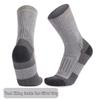 Men's and Women's Thickened Merino Wool Hiking Socks: Non-slip, Wear-resistant, Mid-tube Design.