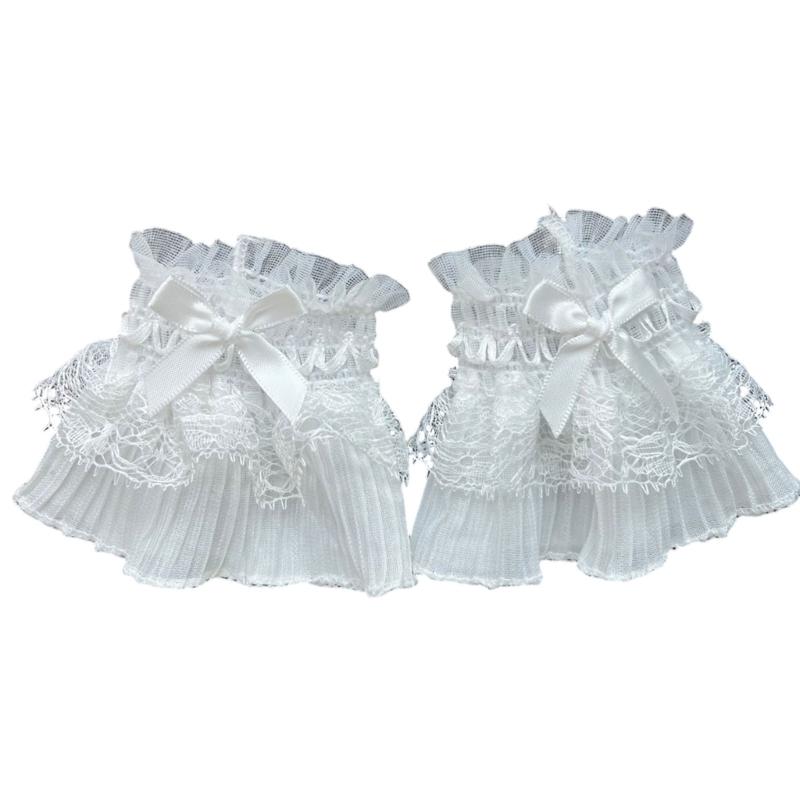 Elegant Lace Bowknot Arm Sleeves For Nails Photography Styling Fashionable Cuffs Sleeves Armwear Cosplay Accessories