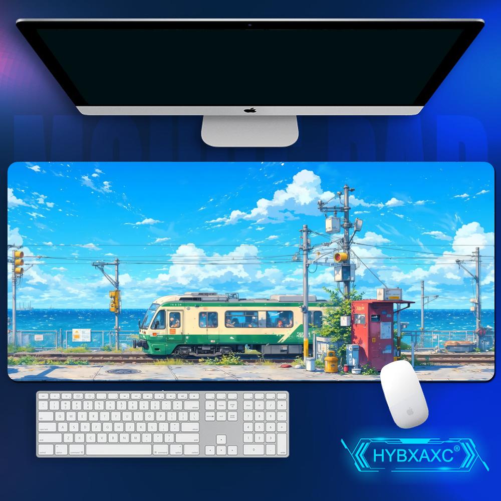 HYBXAXC Japanese Street Style Mouse Pad Gamer HD Large Custom Mousepad XXL Desk Mat Natural Rubber Carpet Gaming Laptop Mice Pad