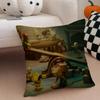 Thriller GAME LLittle Nightmares Cushion Cover Throw Pillow Cover Hidden Button Durable Polyester Chair Cushion