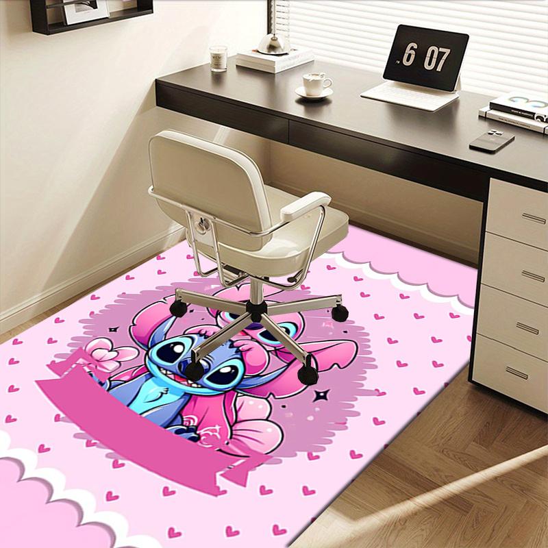 Office Rug Stitch, Love theme 3D Printed Anti-Slip Rug-Machine Washable for Living Room