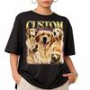 Custom Golden Retriever Collage Shirt, Vintage Dog Lover Tee