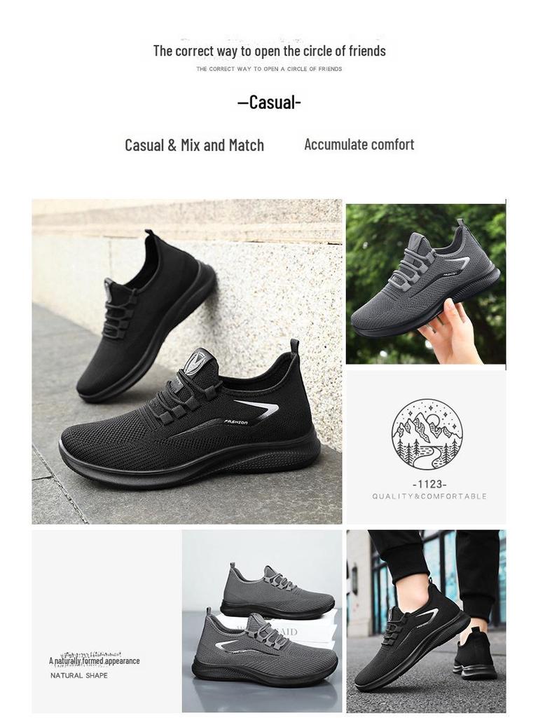 Herren Sommer Atmungsaktive Laufschuhe - Lässig, Weiche Sohle, Geruchsneutral