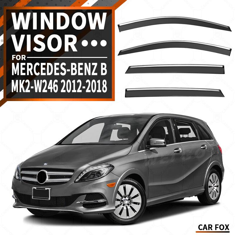 Window Visor for Mercedes-Benz B Class W245 W246 W247 Accessories Weathershields Wind Rain Guard Bright Strip Wind Deflectors