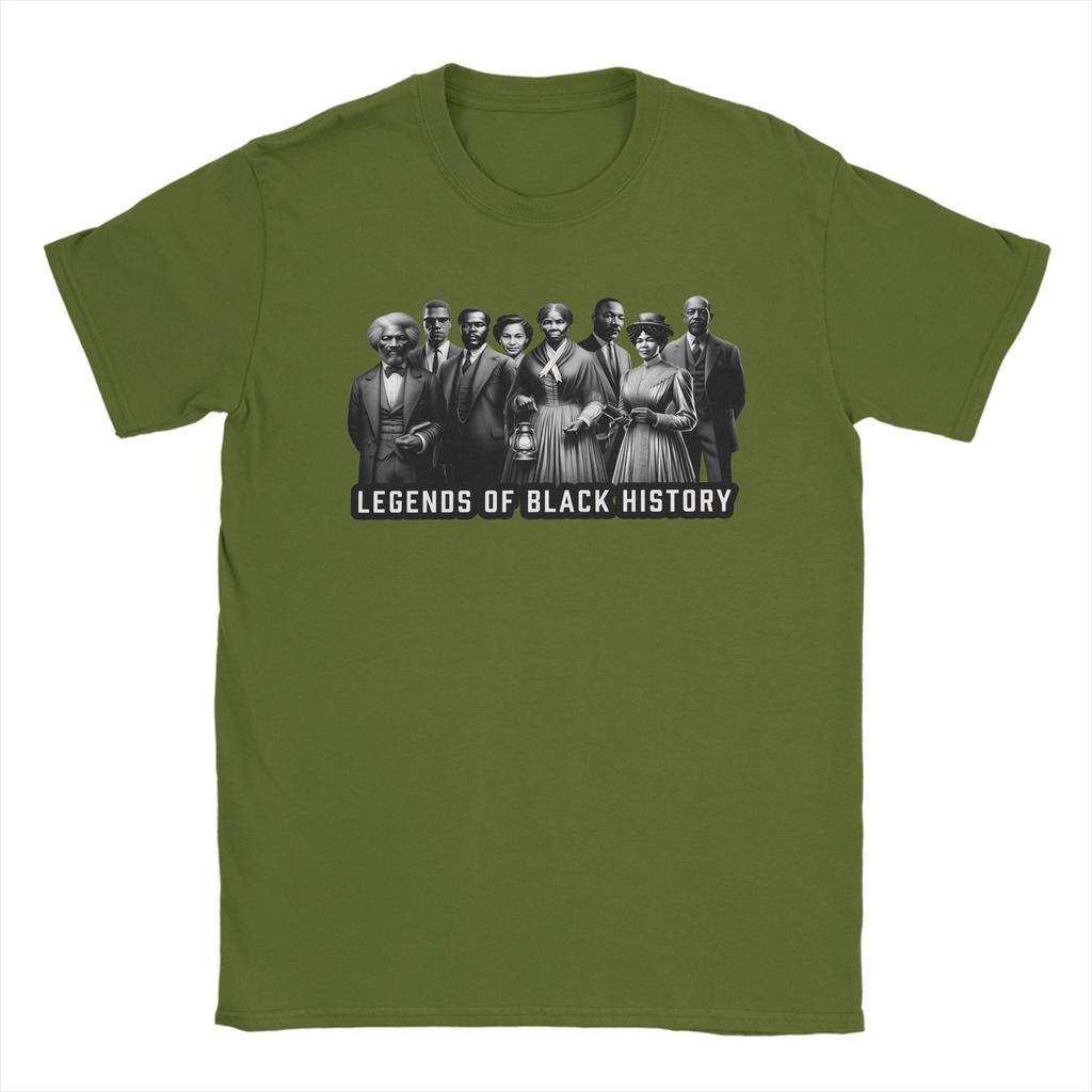 Casual T Shirt Summer Legends of Black History Trendy Cool T Shirts Pure Cotton Tee Shirt for Adult Aesthetic Short Sleeve Tops