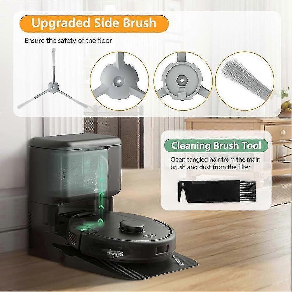 Compatible for Eufy L50 / L60 Main Side Brush HEPA Filter Dust Bags