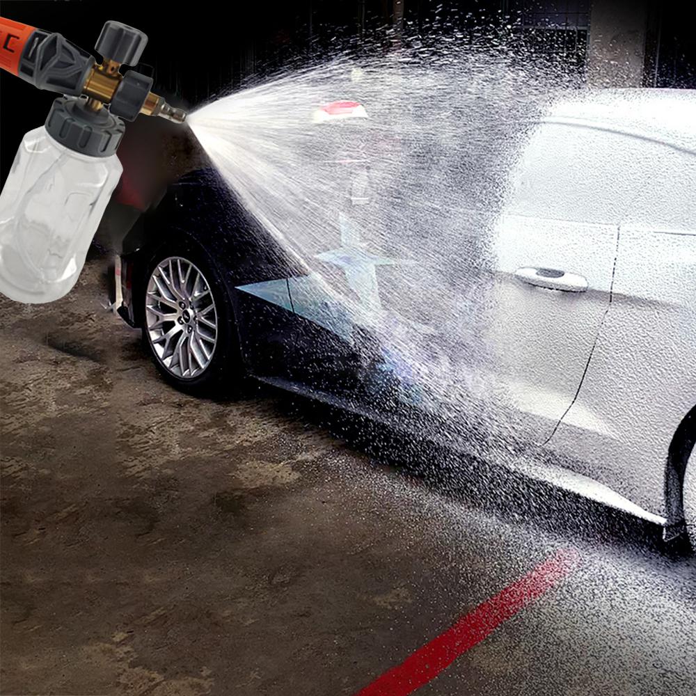 Foam Cannon for Pressure Washer, Car Foam Blaster Adjustable Snow Foam Lance with 14"" Quick