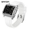 SANDA Fashion Trend Electronic Watches for Man Waterproof Sports Clock Outdoor Casual LED Luminous Digital Chronograph Watches