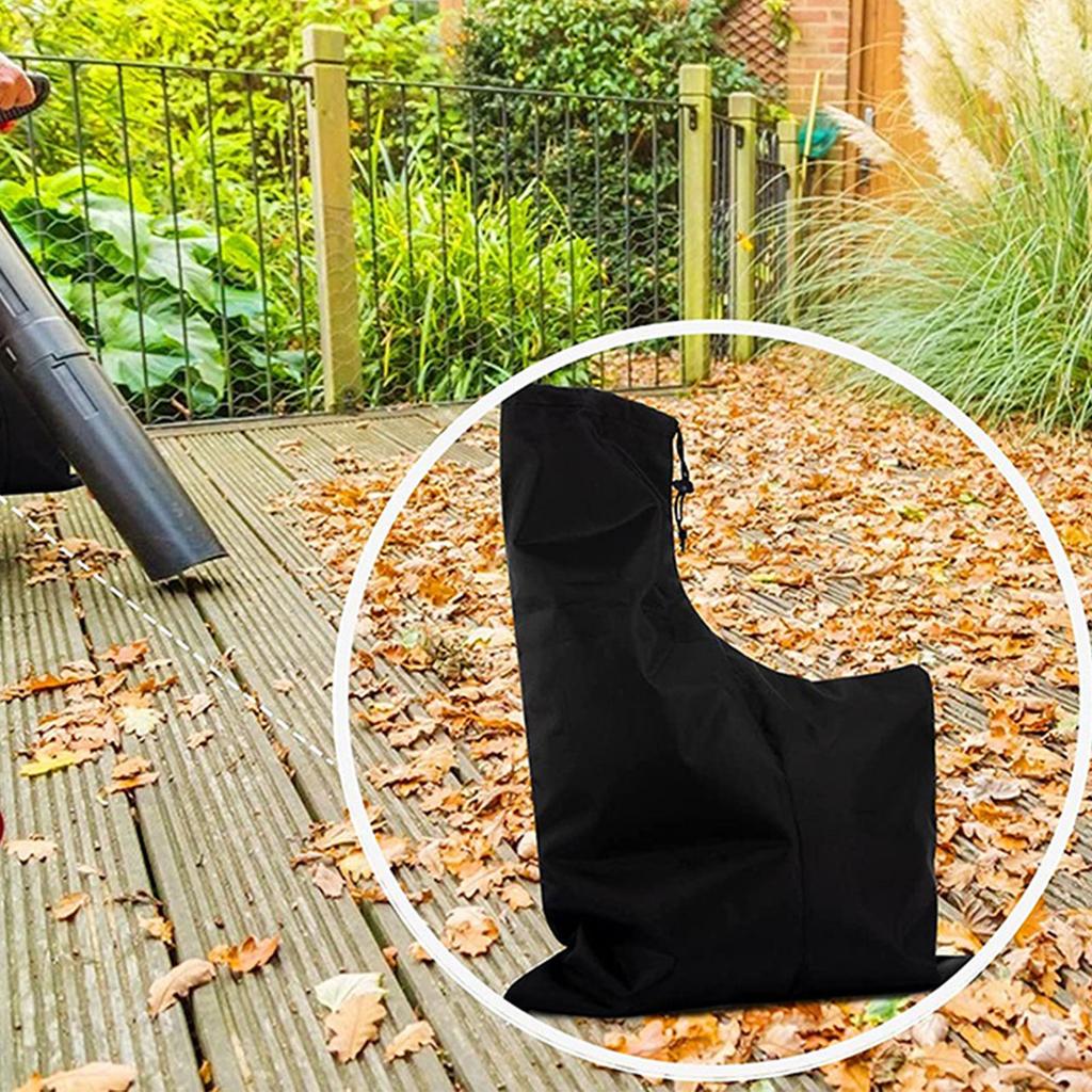 Leaf Blower Bag, Large Capacity Leaf Blower Vacuum Bag with Drawstring, Tear Proof Oxford Cloth Dust Bag for Fallen Leaves Debris