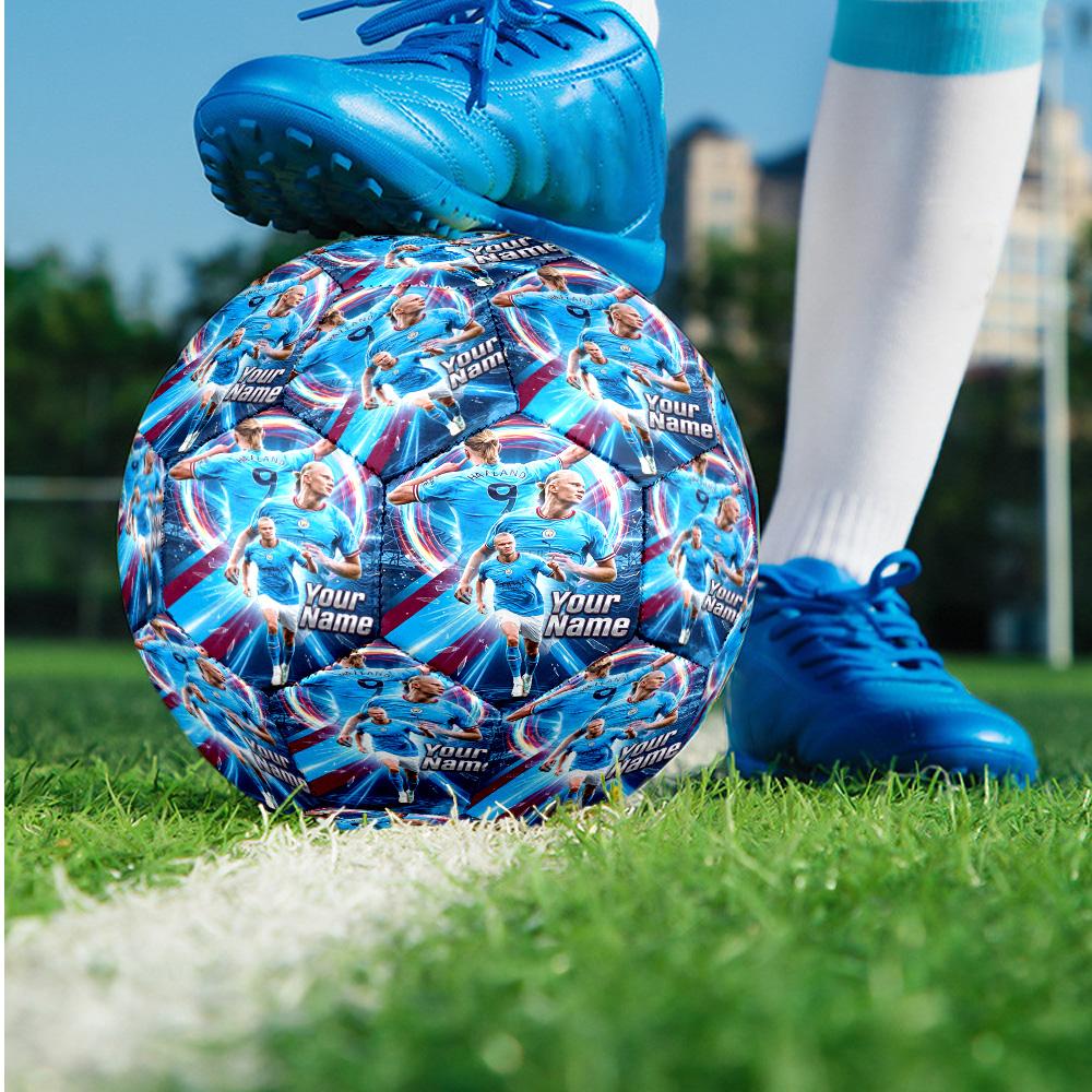 Erling Haaland Moda Taglia 5 Calcio Resistente all'Usura Antiscivolo Pallone da Calcio Per Allenamento Sportivo Uso Ricreativo