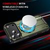 Apple iPhone 16/15/14 Pro Max Magnetic Rotating Stand Case - Drop-proof Solid Color Protective Cover