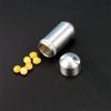 New Mini Waterproof Sealing Bottle Outdoor EDC Survival Pill Box Stainless Steel Container Casule Pill Bottle Tank Case