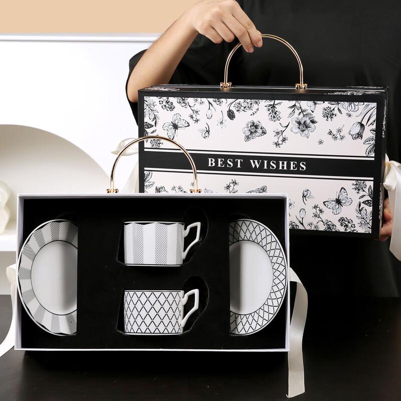 

Jun Seventeen A1 Ceramic Coffee Cup and Saucer Set 2 Cups 2 Saucers