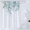 Green Plant Leaf Vines Floral Shower Curtain Print Nordic Minimalist Polyster Fabric Home Decor Bathroom Curtains With Hooks