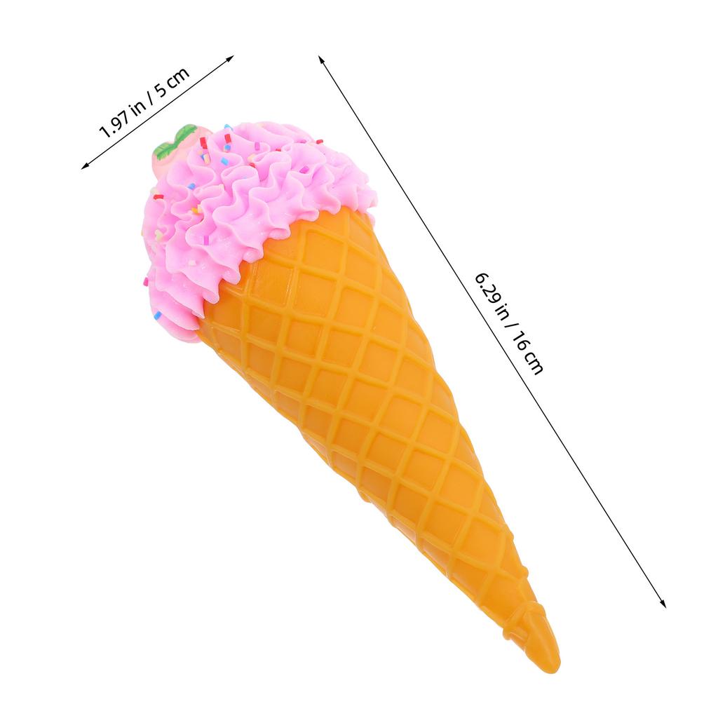 Realistic Ice Cream Cone Prop Lifelike Simulated Ice Cream Cone for Dessert Shop Party Food Display Photography Decoration