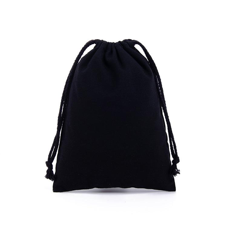 Eco-friendly White Cotton Drawstring Pouch - Custom Canvas Storage Bag