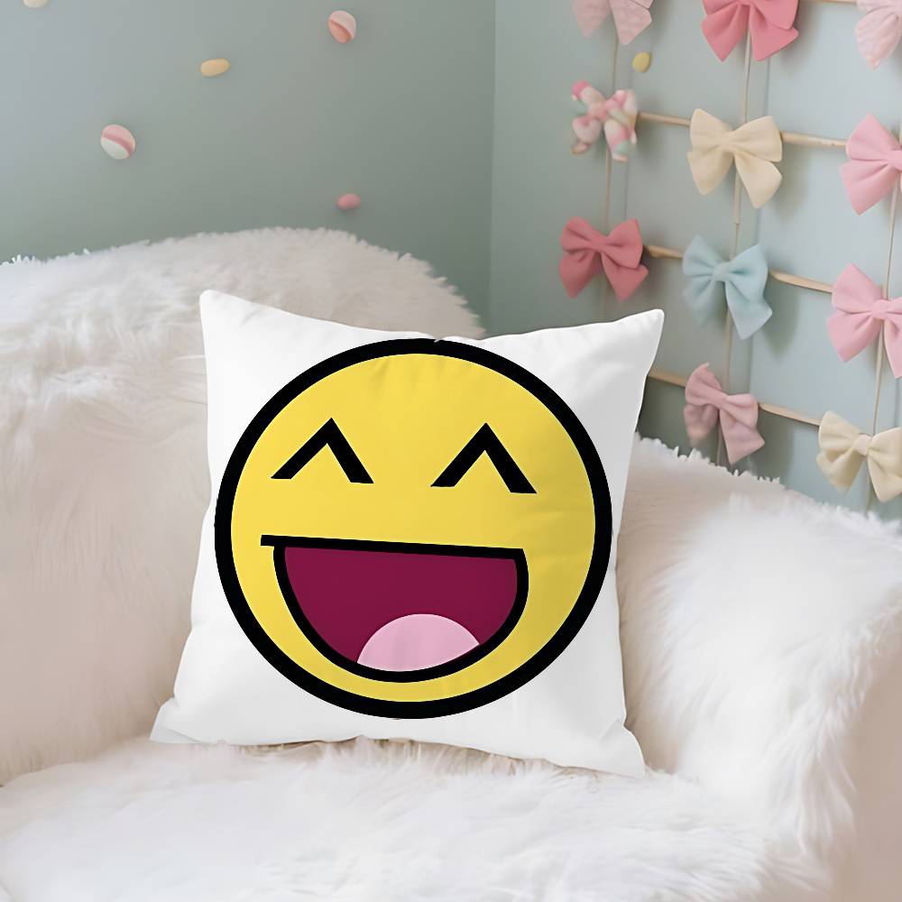 Funny EEpic Face Case Plush Fabric Soft Pillowcase Double Sided Print Cushion Cover Household Gifts