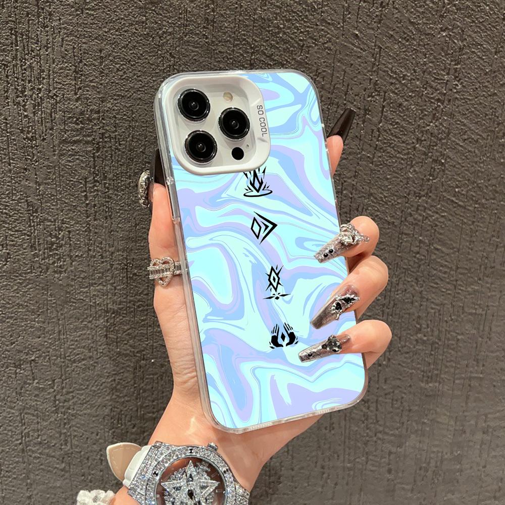Valo Waylay Phone Case for iPhone 17 16 15 14 13 12 11 X XR XS Air Pro Max Plus White Colorful Silver Cover