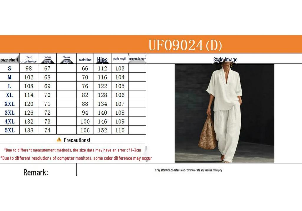 Vintage Style Women's Linen Suit: Loose V-Neck Top & Wide Leg Pants Two-Piece Set for Summer