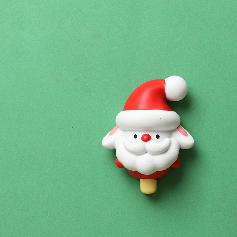 Christmas Refrigerator Magnetic Stickers Small Gifts Cartoon Cute Refrigerator Decoration DIY Santa Claus Snowflakes