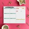 Weekly Planner Pad, 52 Letter Size Tear Off Sheets, 8.5” x 11” Undated Calendar Weekly Desk Planner Notepad, Daily Schedule Priorities To Do List