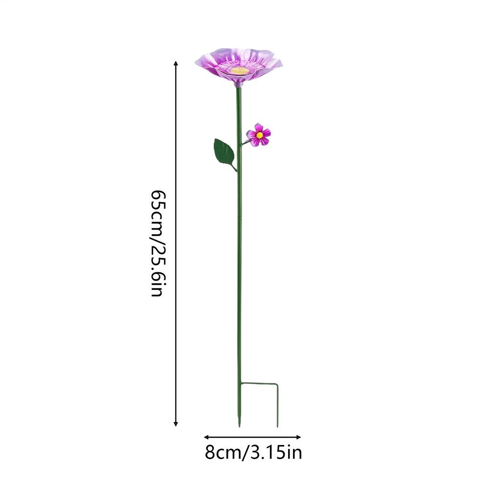 Bee Watering Station For Garden Outdoor Metal Flower Shaped Bird Feeder Backyard Hummingbird Drinker For Lawn Patio Balcony Farm