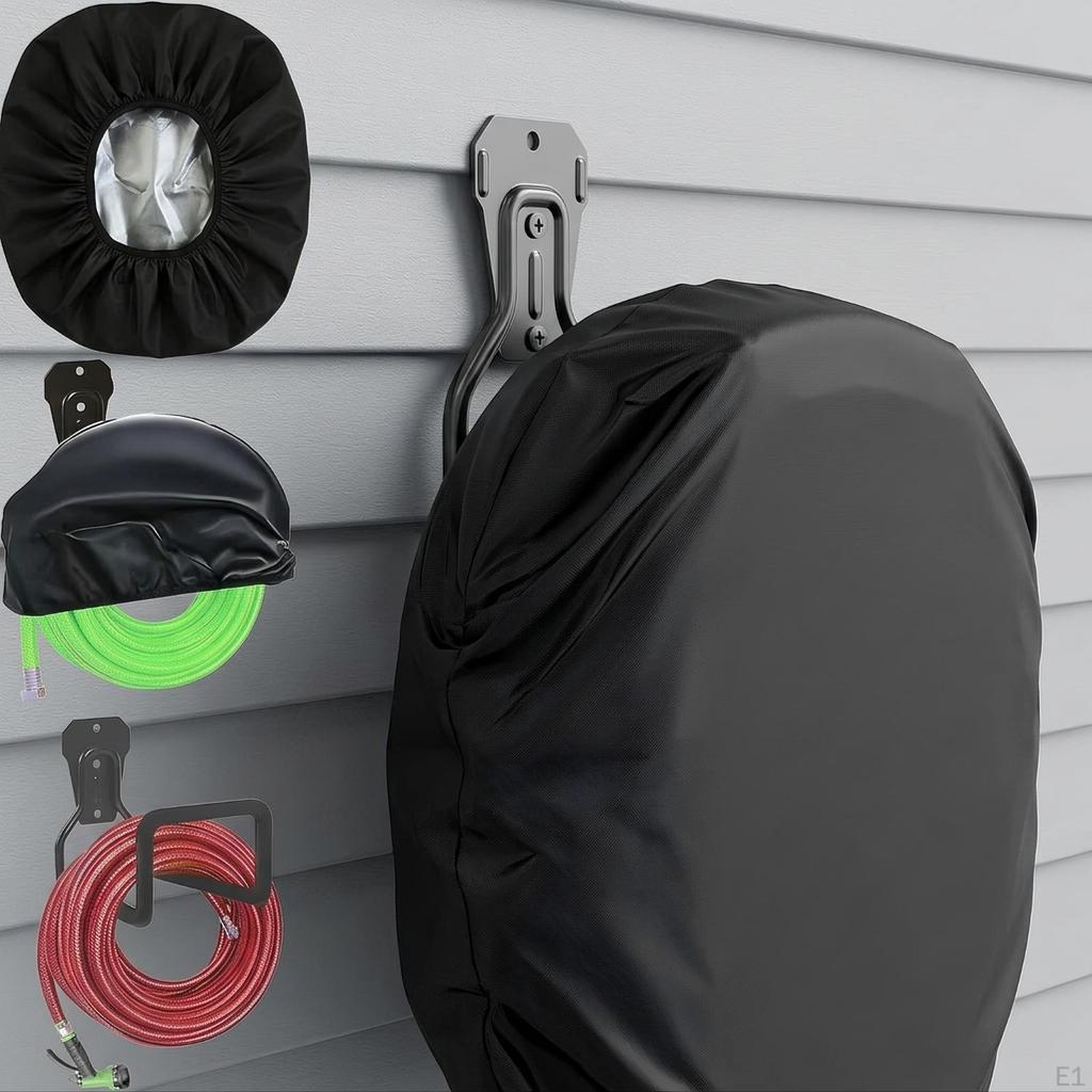 WindBlocking WallHung Hose Cover | Shield from Dust and Rain, with Hanging Tab, for