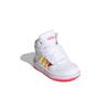 Adidas Neo Hoops 2.0 Mid Slip Resistant Mid top Skateboard Shoes White Pink Infant And Toddler FW7609