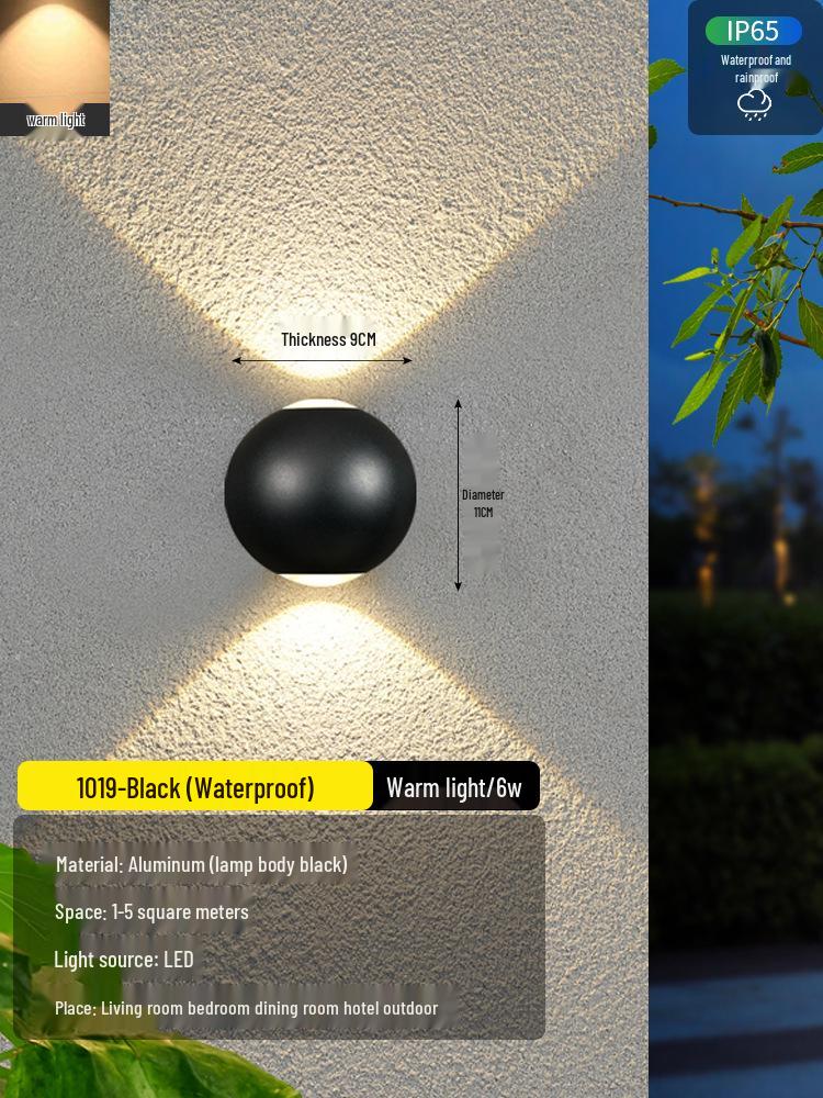 2025 Sleek LED Wall Lamp: Waterproof Bedside, Living Room, Outdoor & Entrance Decor