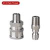 2Pcs/Set Stainless 3/8" 1/4" Quick Connector & Plug With NPT3/8 NPT1/4 Male Female Fitting Thread High Pressure Washer Accessories