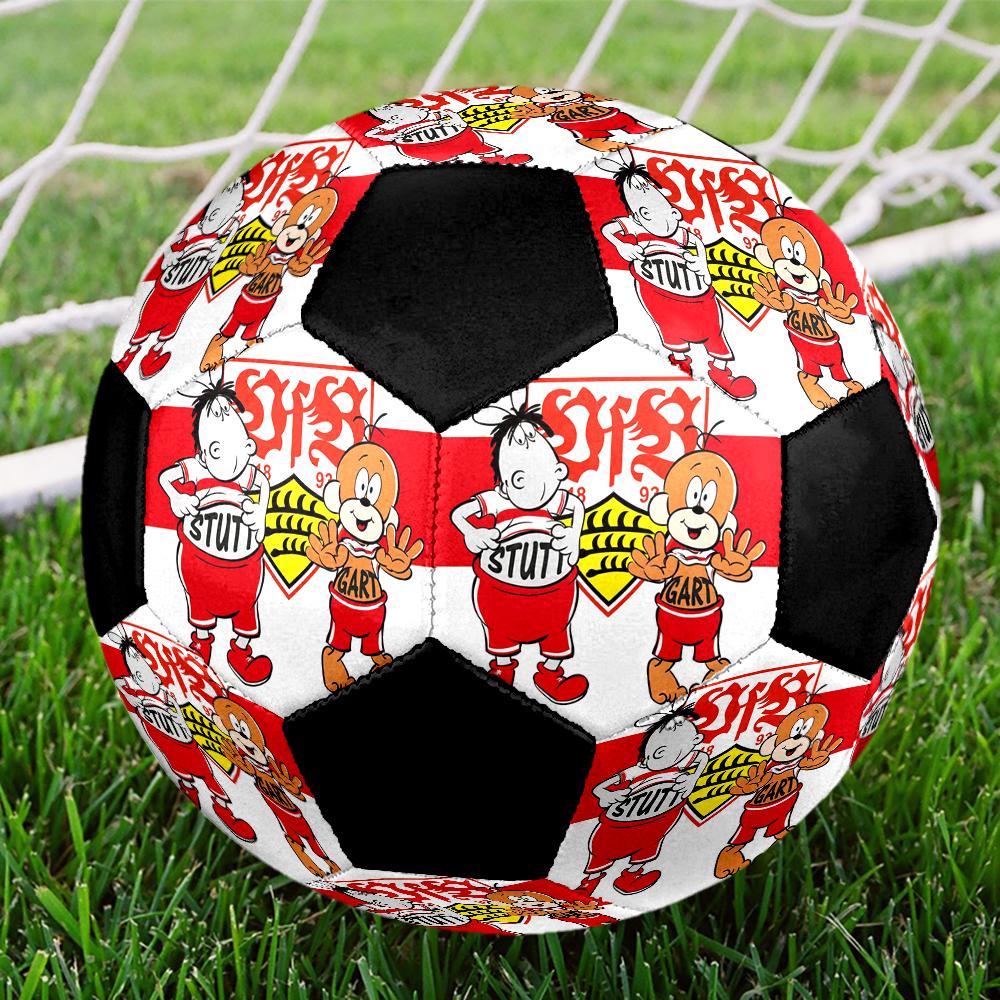 Sportverein Darmstadt Indoor Soccer Ball Colorful Machine Stitched PVC Size 5 Team Training Competition Ready Durable High-Bounce Cool Sports Gift