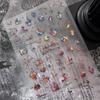 Halloween Gothic Ghost Nail Sticker Dark Style Ghost Witch Pumpkin Spooky Nail Art Decoration Stickers