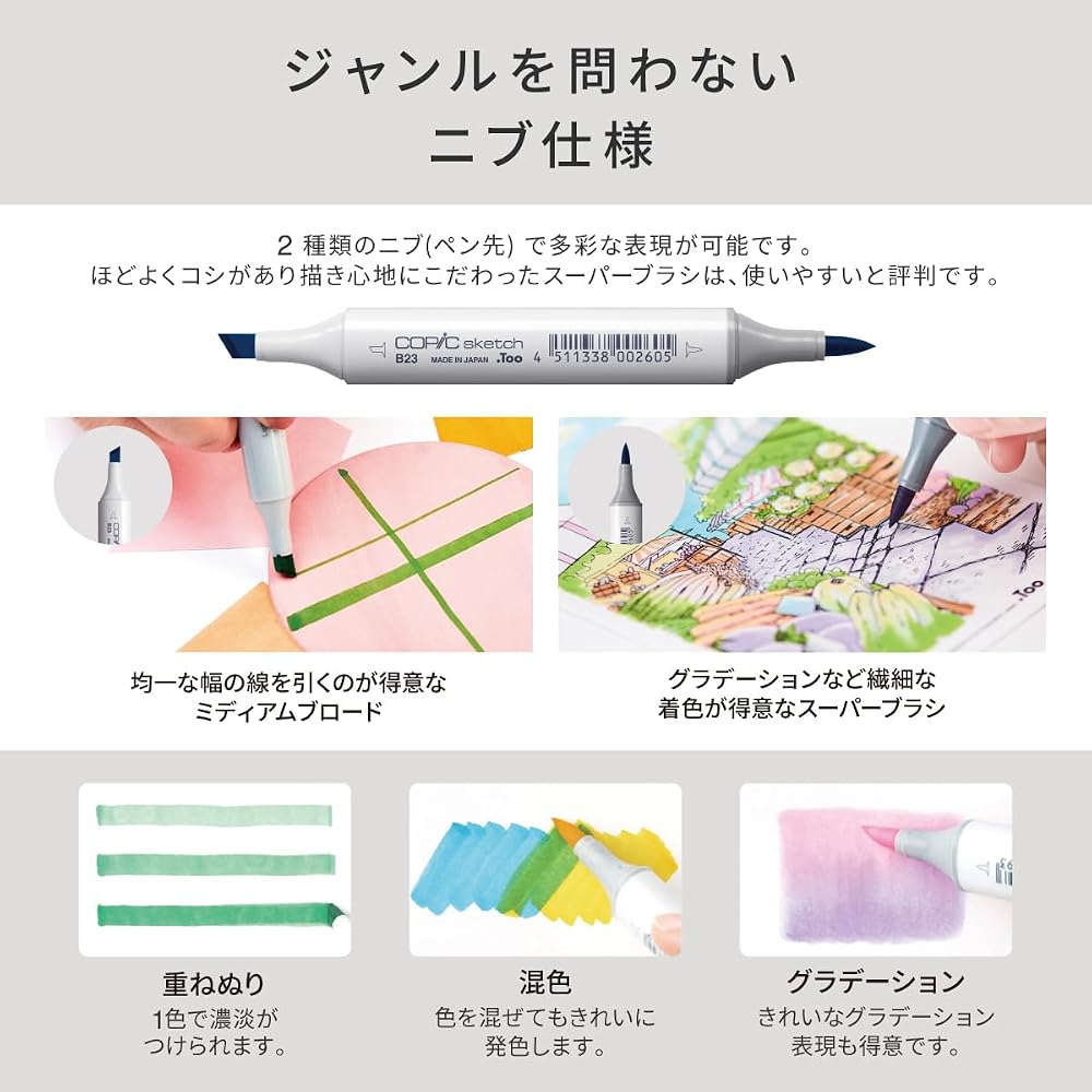 [Perfect for portraits] Copic Too Sketch Portrait Set Ink Refill Multicolor Illustration Marker M...