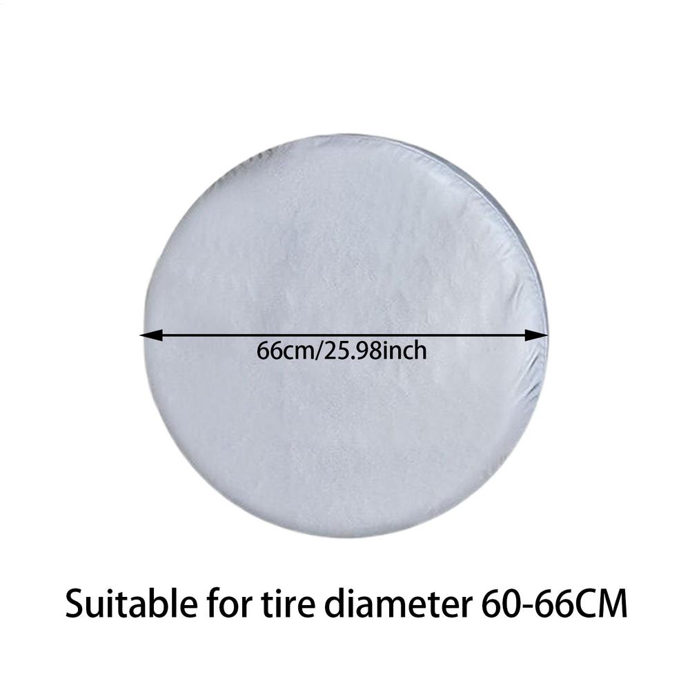 

4 Packs Adjustable 26 -39 420D Oxford cloth Wheel Tire Covers Waterproof UV Sun Protection Cover for Truck Trailer Rv Car