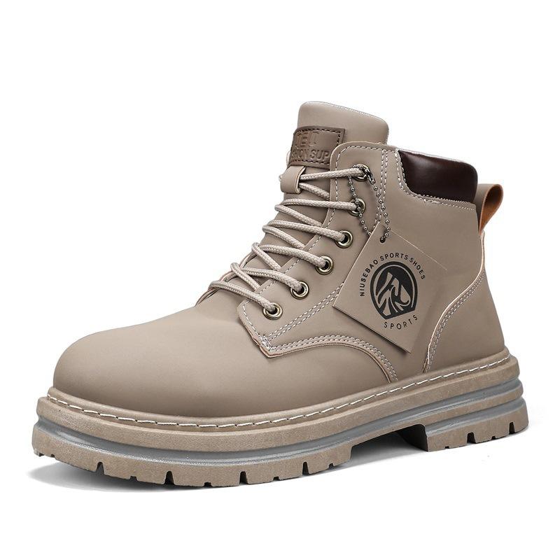 2025 Autumn Cross-border Explosion Martin Boots New Men's Casual Boots Retro British Style Help Casual Tooling Boots