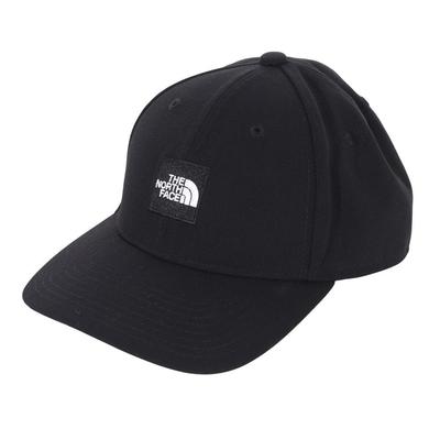 North Hat Square Logo Cap Unisex UV Protection Black [The Face]
