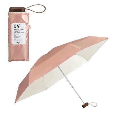 Sun Tiny Pearl Inside Folding Umbrella for and Stylish and Cute for Product [2025] Wpc. Umbrella, Pink, Light-Blocking Color, Commuting, School,