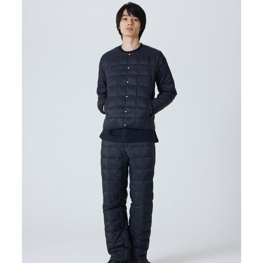 Crew Neck Button Inner Down Jacket Men's (TAION-104)