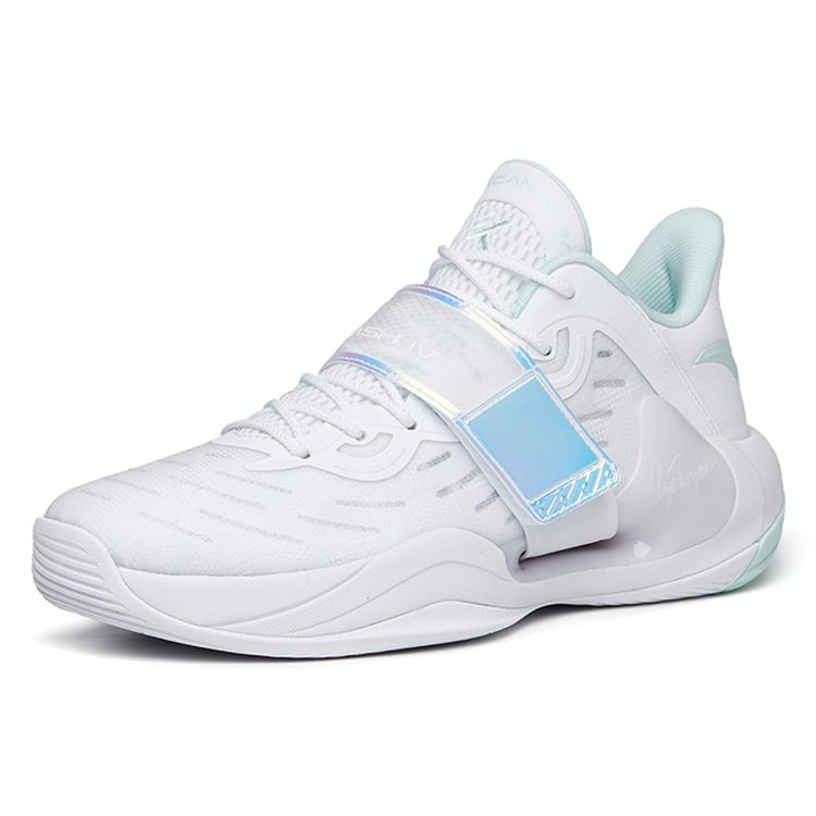 Anta Water Flower 4 Nitrogen Technology Non-Slip Wear-Resistant Low-Top Basketball Shoes Men Basketball Shoes Off-White 112221602-2
