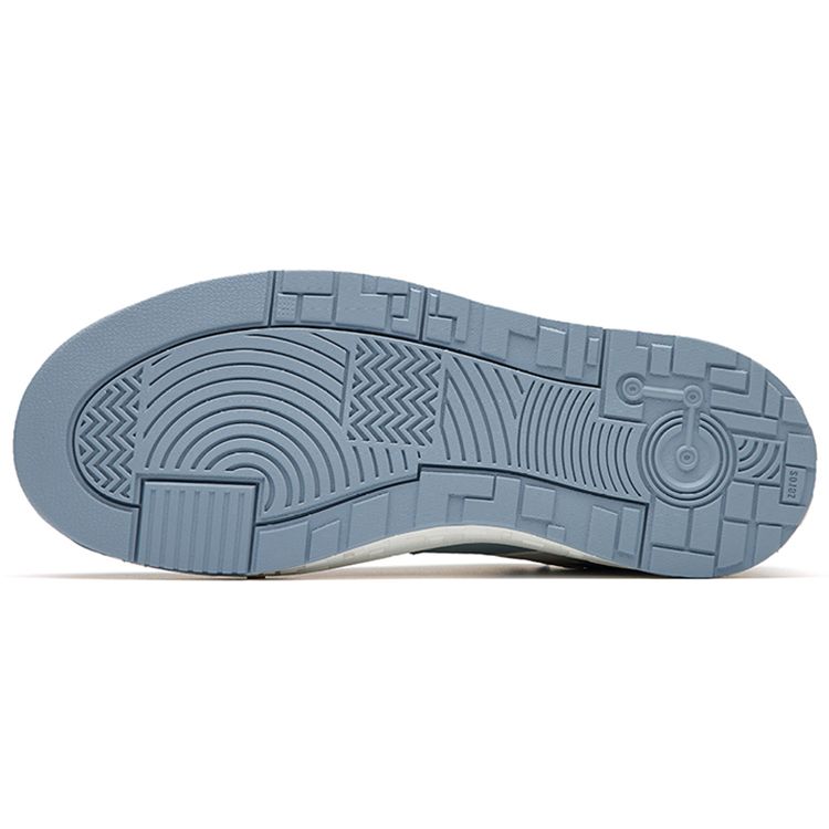 Anta Street Style Fabric Synthetic Leather Casual Slip Resistant Durable Lightweight Low Top Skate Shoes Men Sneakers Blue White 112238066-7