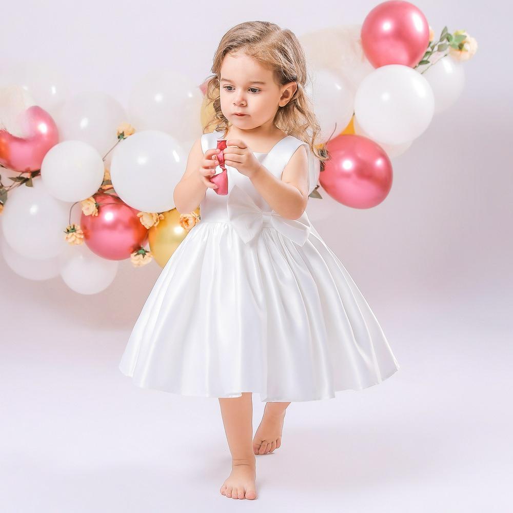 Girls' Skirts, Children's Dresses, Princess Dresses, Satin Bows, Costumes, Catwalks, Children Gown