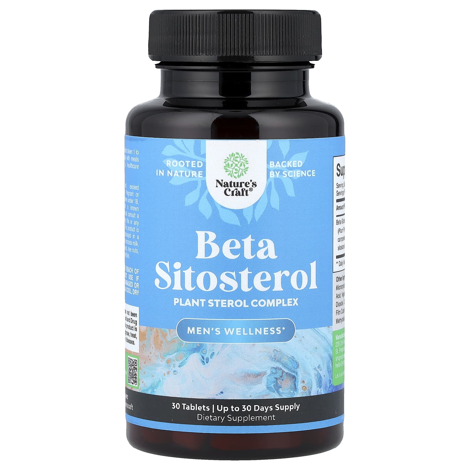 

Nature S Craft, Men s Wellness, Beta Sitosterol, 30 Tablets (500Mg per Tablet)