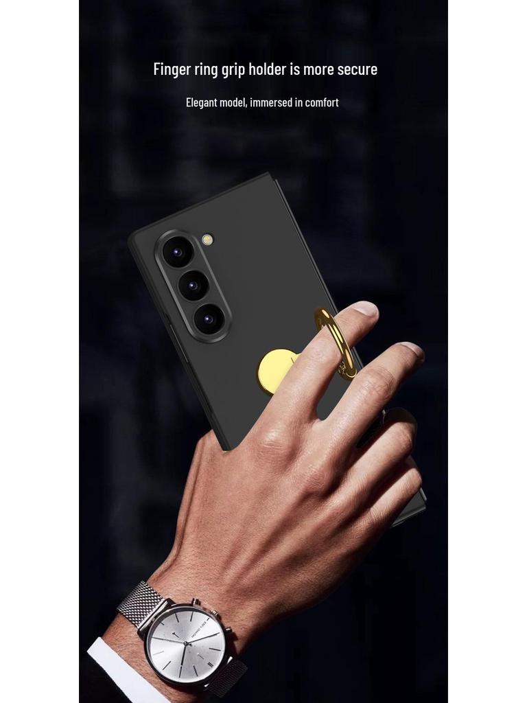 Schlanke faltbare Hülle mit Fingerring für Samsung Galaxy Z Fold6