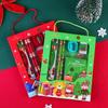 Creative Cartoon Christmas Stationery Set - 6-Piece Handbag Gift Box for Students