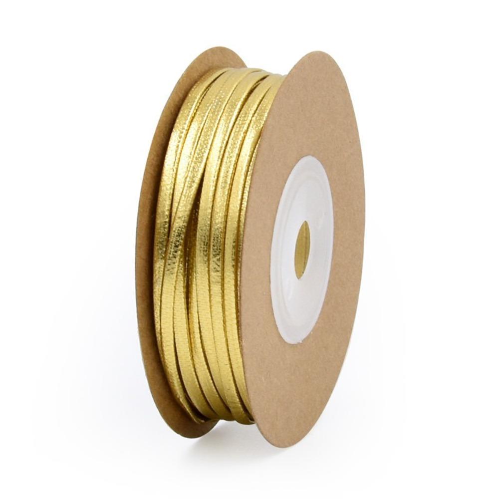 

Craft Gold Silver Leather Ribbon Matte Flat PU Rope Beading String Ribbon Home Party