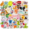 50 Stickers Cartoon Mix And Match Personality Cute Wind Independent Diy Decorative Stickers Repeated Stickers Waterproof