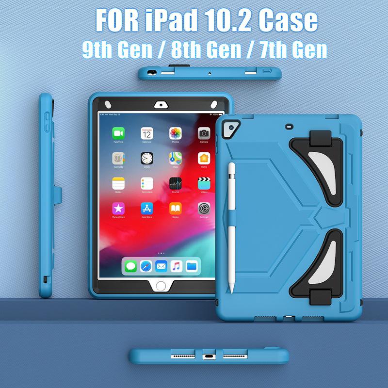Black Panther iPad 10.2" Kids' Protective Case with Anti-Fall Silicone & PC Stand