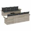 Garden Sofa Set 9 Pcs Light Grey and Dark Grey 55 X 55 X 37 Cm