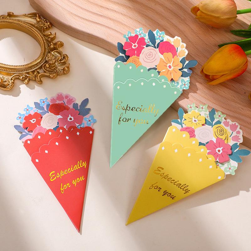 Father's Day 3D Flower Greeting Card for Birthday or Teacher's Day